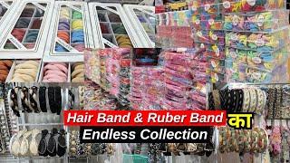 Rubber Band and Hair Band का 2000 से ज़्यादा Designs  Ladies Hair Accessories Sabse Bada Wholesaler