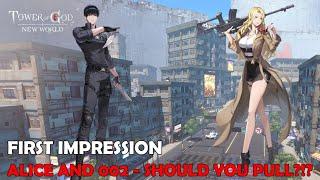 SHOULD YOU PULL ON THIS COLLAB?!? FIRST IMPRESSION: ALICE & 002 [Tower of God: New World]