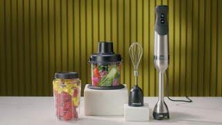 Meet the 4-Piece Deluxe Immersion Blender Bundle