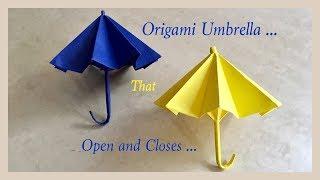 Origami Umbrella That Open And Closes / DIY / Origami Umbrella  | Priti Sharma