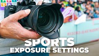 How to set the PERFECT EXPOSURE for sports (indoors & outdoors)