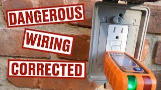 Dangerous Wiring with Extension Cords and other Code Violations  | Electrical Repair #service