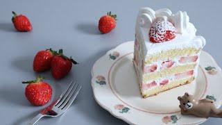 딸기 생크림 케이크 만들기 l strawberry cream cake recipe l 서담(SEODAM)