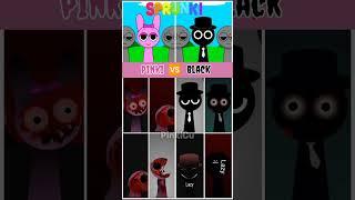 PINKI  BLACK Mixed Phase | Pinki Phase 1 2 3 4 5#sprunki# #pinki #black #sprunkimod