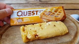 Quest Bar Maple Waffle Proteinriegel - oh holy moly!