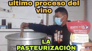 PASTEURIZACIÓN del vino Artesanal