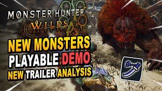 PLAYABLE DEMO & Crossplay CONFIRMED! Monster Hunter Wilds News: Trailer Analysis - 2 New Monsters