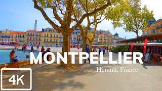 [4K] #French Walking Tour: Montpellier, France.