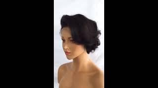 Surprisehair- short natural pixie cut human hair wig lace frontal high density for African American