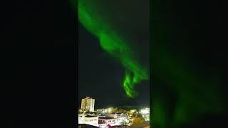 Aurora Time Lapse Over Yellowknife City, Northern Lights #aurora #auroraborealis