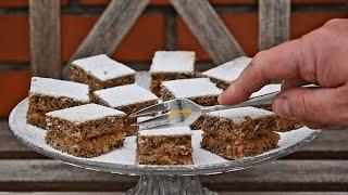 Quick apple walnut cake recipe