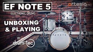 EFNOTE 5 electronic drums Unboxing & playing by drum-tec