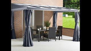 Inside our 10X10 Wall Mounted Galvanised Roof Gazebo/Garden Room