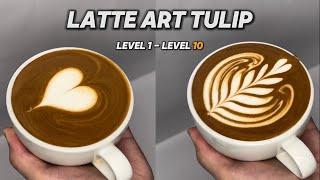 Latte Art Tulip 1 to 10 Layers