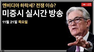 (2024년 11월 21일) 엔비디아 실적 예상치 부합 / 비트코인 10만불 근처 / 실업수당청구건수 / 러-우 전쟁 리스크 / 연준 위원 연설: 굴스비, 해먹