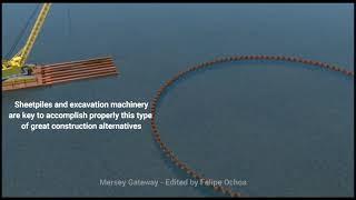 Wonderful cofferdam construction animation