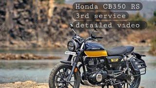 Honda CB350 RS 12000km 3rd service detailed video