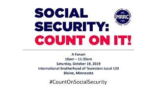 Social Security: Count on It! forum, Minnesota