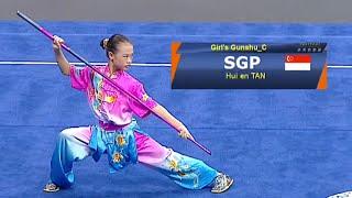 Hui En Tan   8.44 score (Gunshu C) 11th Junior Asian Wushu Championship 2023 China
