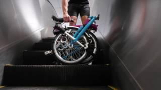 Ride a single speed Brompton to the MRT