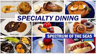 Specialty Dining Chops Grille & Wonderland | Onboard Spectrum of the Seas, Royal Caribbean Cruise