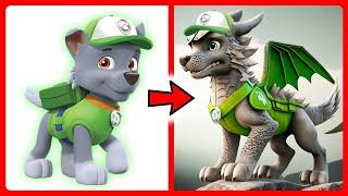 PAW PATROL as  DRAGONS or  MUSCLE  All Characters
