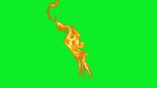 Realistic Fire   Realistic flame Green Screen Footage    Hash Tag Films    HTF