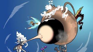 LUFFY AND BONNEY NIKA SENT GOROSEI FLYING! Fan animation | One Piece chapter 1119