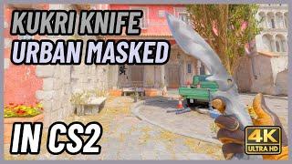  CS2 Kukri Knife Urban Masked | CS2 Knife In-Game Showcase [4K]