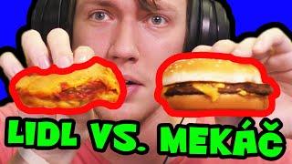 Nový LIDL FASTFOOD vs. MEKÁČ 