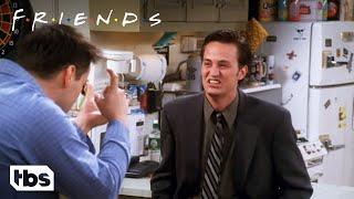 Joey Teaches Chandler How To Smile (Clip) | Friends | TBS