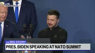 Biden corrects himself after accidentally calling Pres. Zelenskyy by rival Putin