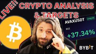 LIVE CRYPTO ANALYSIS AND TARGETS!! (How to Make Money Trading Crypto)