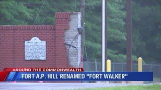 Virginia's Fort A.P. Hill renamed to 'Fort Walker'