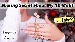 Secret about My Van Cleef 10 Motif Hammered Rose Gold VCA Fine Jewelry Collection Vlogmas Day 5