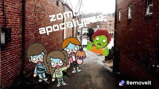 zombie apocalypse in Toca Boca credits to miss.toca.roleplays 