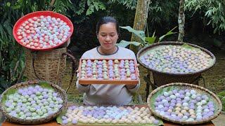 How To Make Colorful, Delicious & Simple Floating Cakes At The Farm - Ly Thi Ca