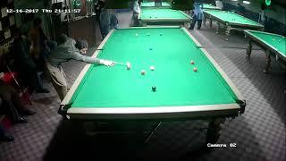 Najeeb Khan made a fabulous clearance of  137 at snooker point