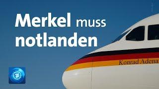 Notlandung von Merkel: Flugzeug der Kanzlerin defekt