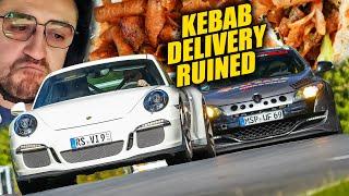 Hot Kebab Delivery Ruined by Porsche & BMW // Nürburgring