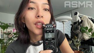 ASMR  best triggers for tascam (mouth sounds, hair on mic, biting,..