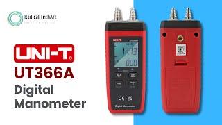 UNI-T UT366A Digital Manometer Review | Pressure + Wind Speed Tester for HVAC & Industrial Use