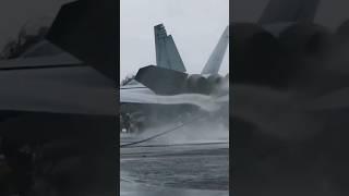 F/A-18 Super Hornet Battles Wild Weather! Dicey Carrier Landing in Wind & Rain! #NavalAviation #F18