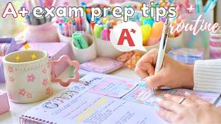 Exam study routine to always get A+  exam tips