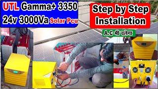 utl gamma plus 3350 3kva 24v, step by step complete installation | utl Gamma plus 3350 installation