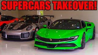 UNDERGROUND Millionaires TAKEOVER $5,000,000 HOUSE in SUPERCARS! (Crazy Cars, Crazier House!)