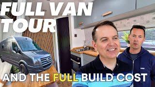 Campervan Build FULL TOUR | HOW MUCH did our van COST to build ? | FULL COSTINGS