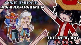 One Piece Antagonists react to Luffy // ONE PIECE & Gacha Club