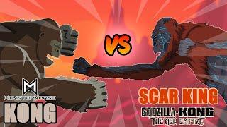 Kong MonsterVerse vs Scar King | Kaiju Animation