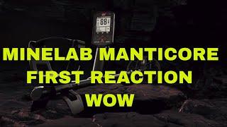 New Minelab Manticore Treasure Hunting Machine - FIRST REACTION